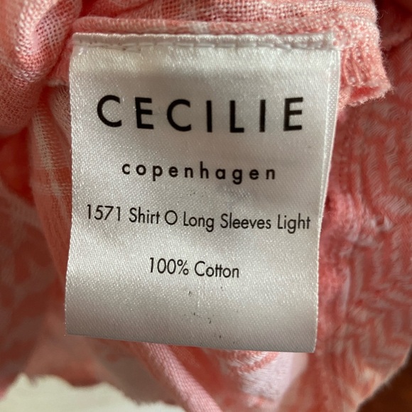 Cecilia Copenhagen Pink Handloom Keffiyeh Pattern Boxy Blouse $329 Medium - Picture 4 of 11